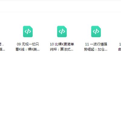 天启量投十大期货交易系统课程资料