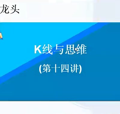 [股票课程]赢在龙头腾飞k线与思维15节视频课程